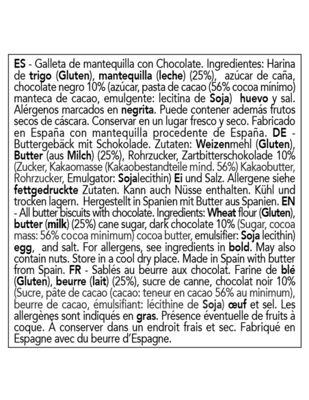 Abbye Biscuits Buttergebäck mit Schokolade 140 gr. - Oliva Oliva