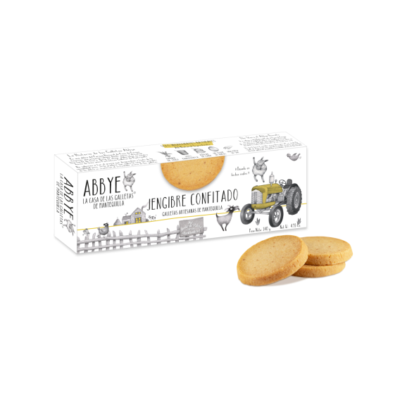 Abbye Biscuits Sablés au beurre aux gingembre confit - Oliva Oliva
