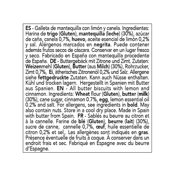 Abbye Biscuits Galletas Mantequilla con Limón y Canela - Oliva Oliva