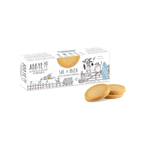 Abbye Biscuits Buttergebäck mit Salz aus Ibiza 140 gr. - Oliva Oliva