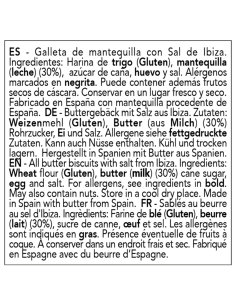 Abbye Biscuits Sablés au beurre au sel d'lbiza 140 gr. - Oliva Oliva 2