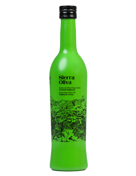 Sierra Oliva Hojiblanca Botella de vidrio 500 ml. - Oliva Oliva