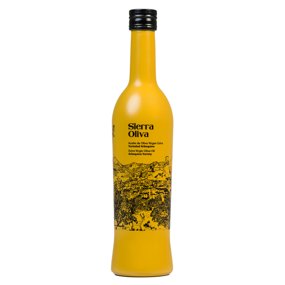 Sierra Oliva Arbequina Botella de vidrio 500 ml. - Oliva Oliva