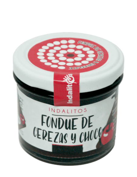 Indalitos Fondue de Cerezas con Cacao Tarro 120 gr. - Oliva Oliva