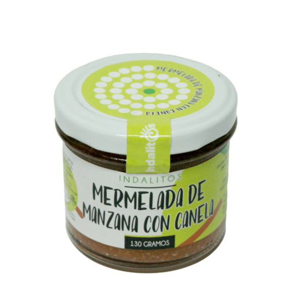 Indalitos Apple Jam with Cinnamon Glass jar 120 gr. - Oliva Oliva