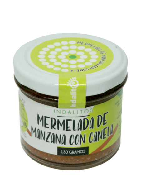 Indalitos Apple Jam with Cinnamon Glass jar 120 gr. - Oliva Oliva