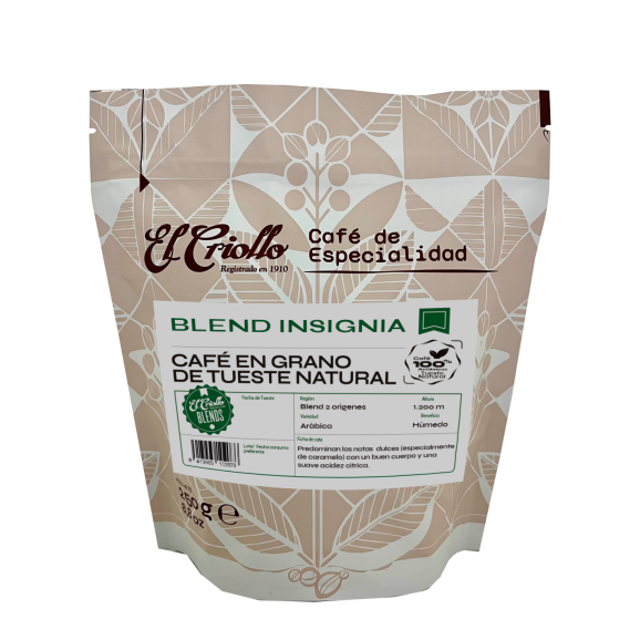 El Criollo Café Blend Insignia en Grano 250 gr.