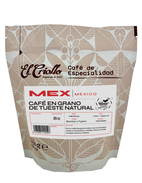 El Criollo Mexikanische Kaffeebohnen Paket 250 gr.