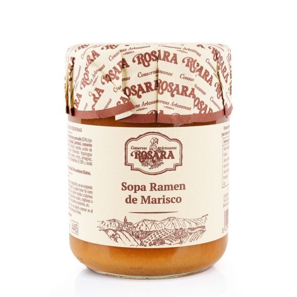Conservas Artesanas Rosara Sopa Ramen de Marisco - Tarro 445 ml.