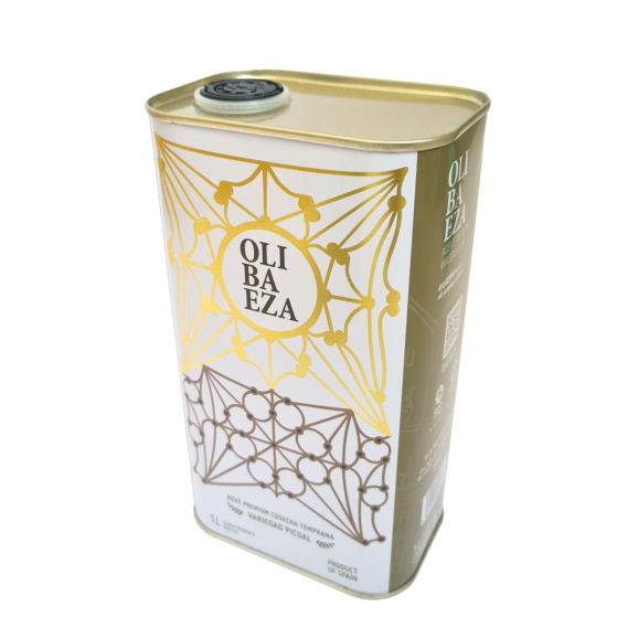 Olibaeza Premium Picual Bidon métal 1L - Oliva Oliva