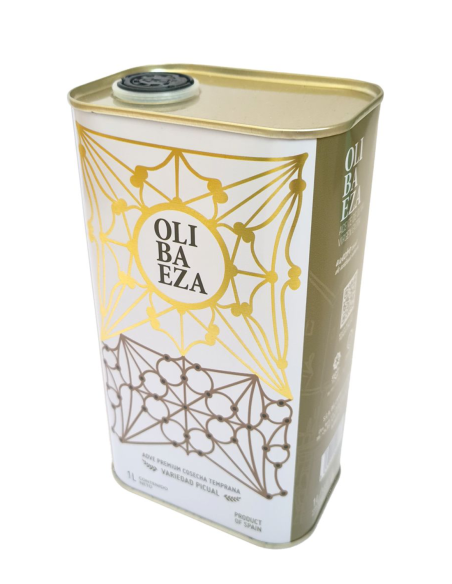 Olibaeza Premium Picual Tin 1L  - Oliva Oliva