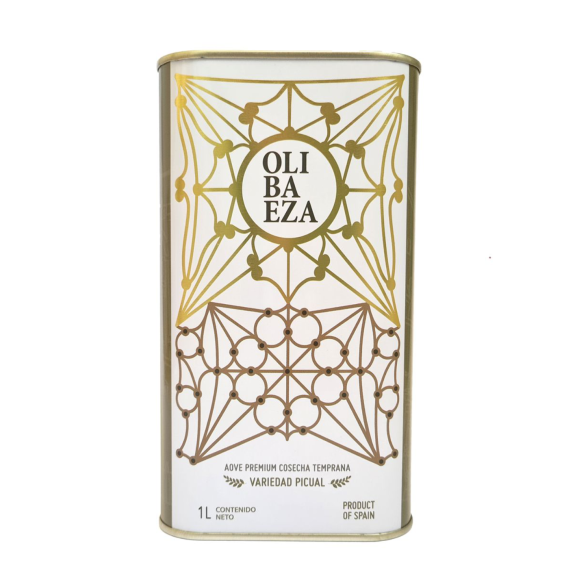 Olibaeza Premium Picual Bidon métal 1L - Oliva Oliva