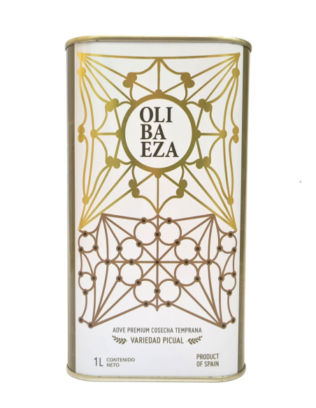 Olibaeza Premium Picual Bidon métal 1L - Oliva Oliva