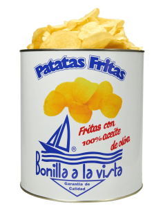 Bonilla a la Vista Patatas Fritas con Aceite de Oliva Lata 500 gr.