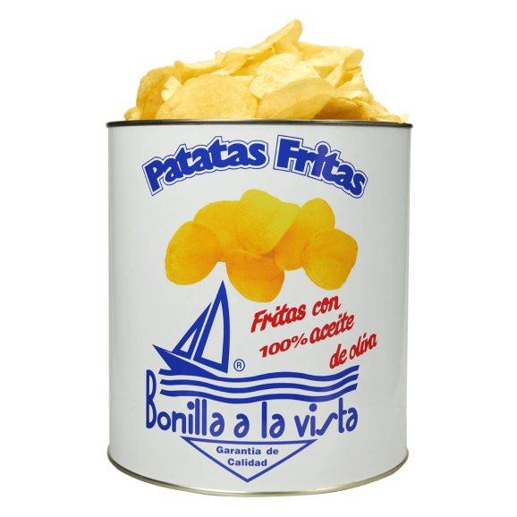 Bonilla a la Vista Patatas Fritas con Aceite de Oliva Lata 500 gr.
