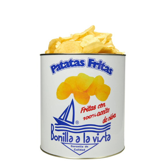 Bonilla a la Vista Chips mit Olivenöl Blechdose 275 gr.