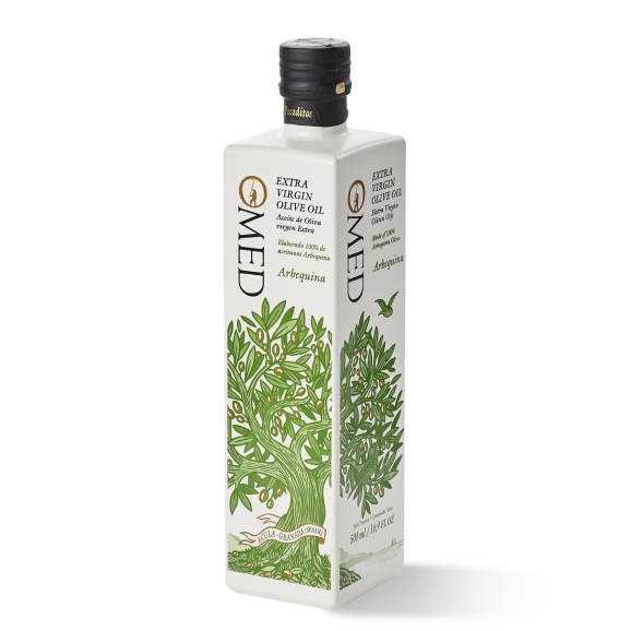 OMED Arbequina Limitierte Auflage Glasflasche 500 ml. - Oliva Oliva