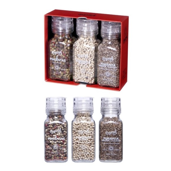 Regional Co. Set of 3 Premium Peppers - Oliva Oliva