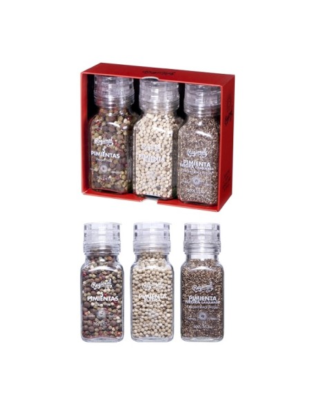 Regional Co. Set mit 3 Premium-Pfeffer - Oliva Oliva