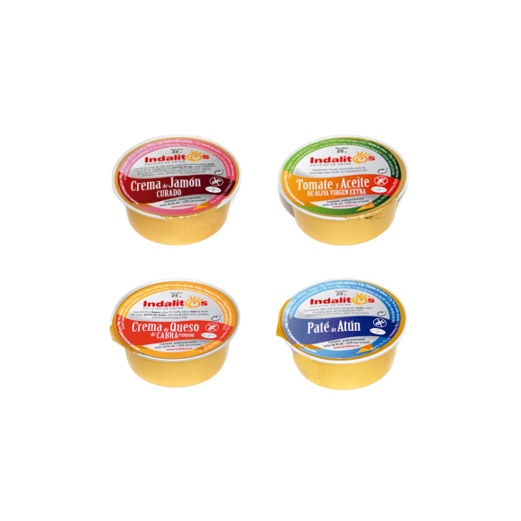 Indalitos Assortment of Pâtés and Creams 18 doses 25 gr. - Oliva Oliva
