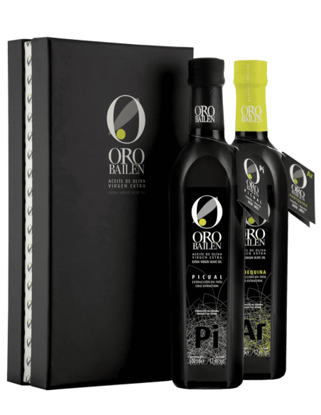 Oro Bailén Picual et Arbequina Etui Deluxe 2x500 ml. - Oliva Oliva