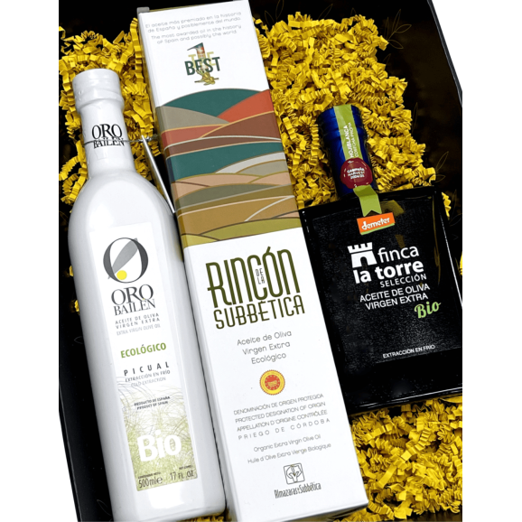 Meilleures Huiles d'Olive d'Espagne BIO 2024 Coffret - Oliva Oliva