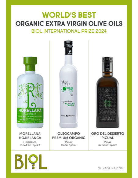 World's Best Organic Olive Oils BIOL 2024 in Gift box - Oliva Oliva