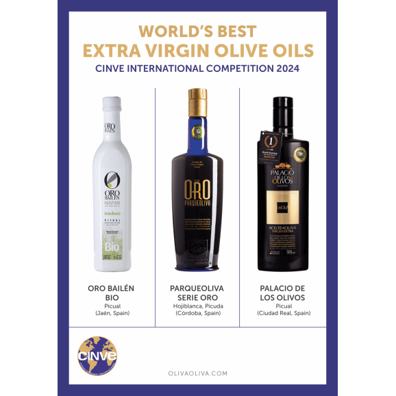 Meilleures Huiles du Monde CINVE 2024 dans Coffret - Oliva Oliva