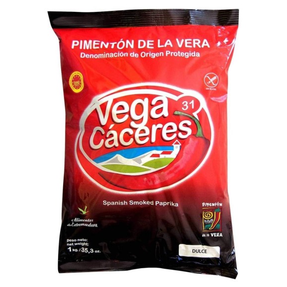 Vega Cáceres Paprika de La Vera fumé doux 1 kg. - Oliva Oliva