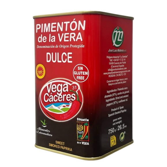 Vega Cáceres Geräucherter süßer Paprika aus La Vera - Oliva Oliva