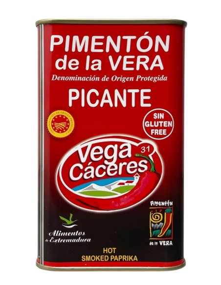 Vega Cáceres Pimentón de La Vera Ahumado Picante 750 gr. - Oliva Oliva