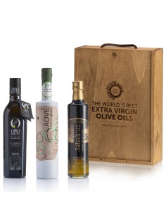 Best Olive Oils Jaén Selección 2025 in Wooden box - Oliva Oliva