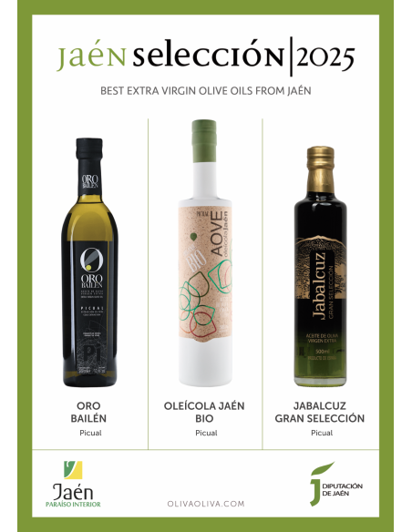 Best Olive Oils Jaén Selección 2025 in Wooden box - Oliva Oliva