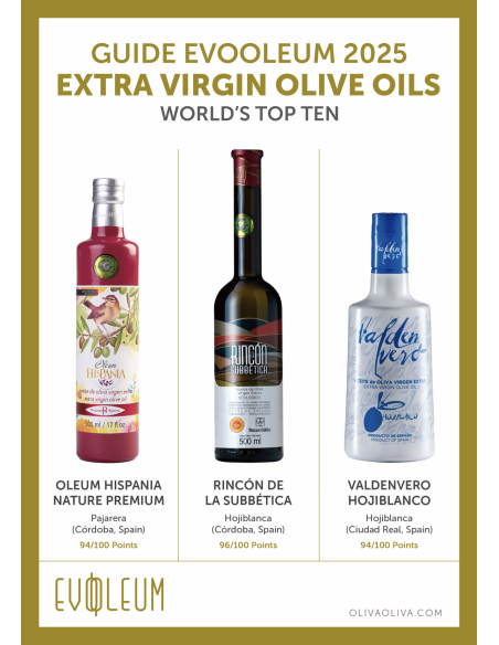 Mejores Aceites del Mundo Top Ten Evooleum 2025 en Caja - Oliva Oliva