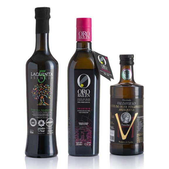 Mejores Aceites del Mundo Berlín GOOA 2025 - Botellas de vidrio 3x500 ml.
