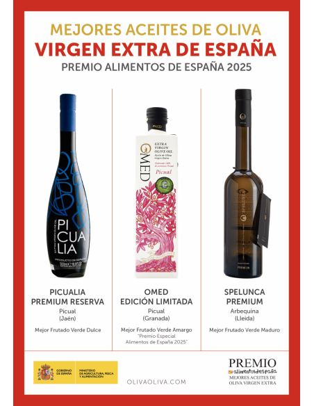 Meilleures Huiles d'Olive d'Espagne 2025 dans Coffret - Oliva Oliva