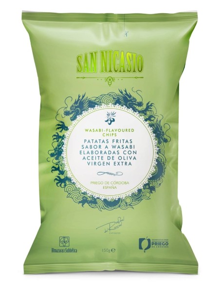 San Nicasio Wasabi-Flavoured Potato Chips Bag 150 gr.