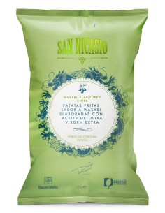 San Nicasio Wasabi-Flavoured Potato Chips Bag 150 gr.