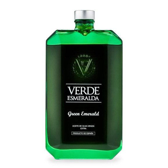 Verde Esmeralda Green Emerald Picual - Botella de vidrio 500 ml.
