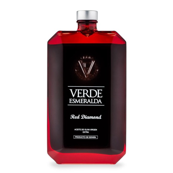 Verde Esmeralda Red Diamond Royal - Botella de vidrio 500 ml.