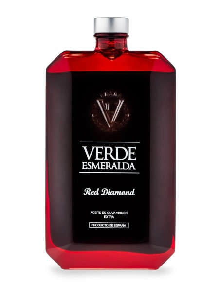Verde Esmeralda Red Diamond Royal - Botella de vidrio 500 ml.
