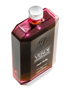 Verde Esmeralda Pink Ruby Hojiblanca - Botella de vidrio 500 ml. 2