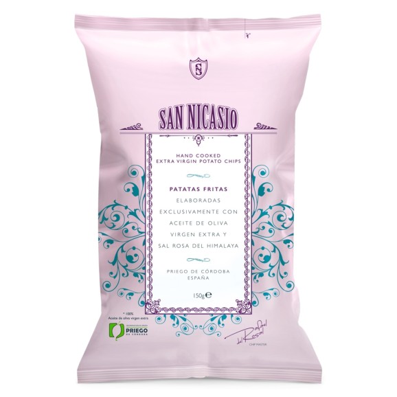 San Nicasio Chips au Sel Rose de l'Himalaya - Paquet 150 gr.