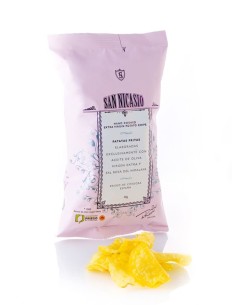 San Nicasio Patatas Fritas con Sal Rosa del Himalaya - Bolsa 40 gr.