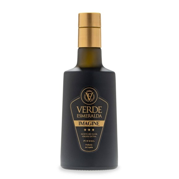 Verde Esmeralda Imagine Picual - Botella de vidrio 500 ml.