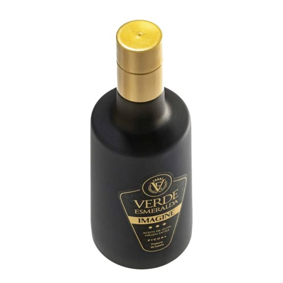 Verde Esmeralda Imagine Picual - Botella de vidrio 500 ml.