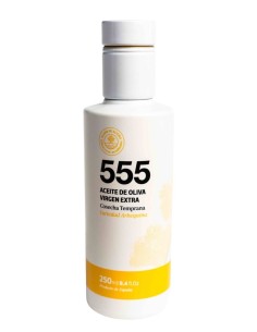 555 Arbequina Botella de vidrio 250 ml.