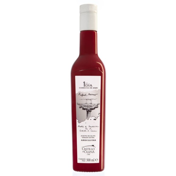 Castillo de Canena Erster Tag der Ernte Arbequina Glasflasche 500 ml.