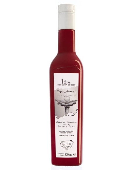 Castillo de Canena Erster Tag der Ernte Arbequina Glasflasche 500 ml.