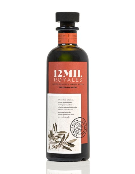 12MIL Royales Organic EVOO Royal Glass bottle 500 ml.